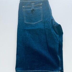 Used Sean Jean Dark Blue Denim Jorts 40x16" Inseam. Note to pocket buttons. (D5)